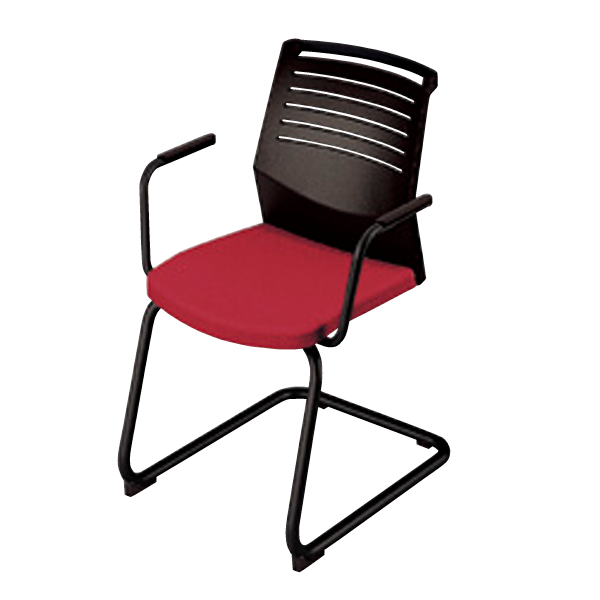 ナイキ ミーティングチェアー オセディアチェア(osedia) 布張り キャンチレバー脚 背ヌードタイプ 肘付 E298F-B1-PRE