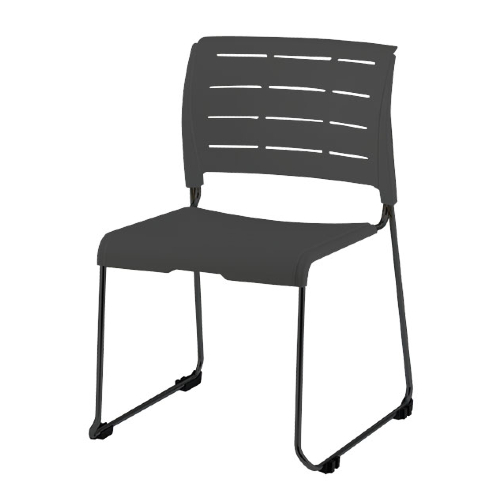 ナイキ 会議用チェアー スレア(slea) ループ脚/ブラック.塗装脚/ヌードタイプ E430-B1