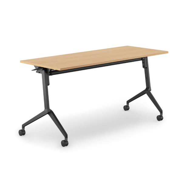 コクヨ ミーティングテーブル リーフライン フラップテーブル パネルなしタイプ 棚付き FLF-K1506MNS