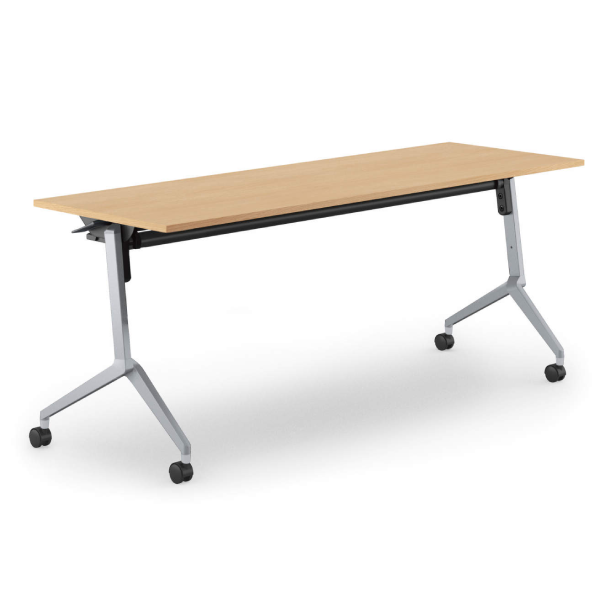 コクヨ ミーティングテーブル リーフライン フラップテーブル パネルなしタイプ 棚付き FLF-K1806MNS