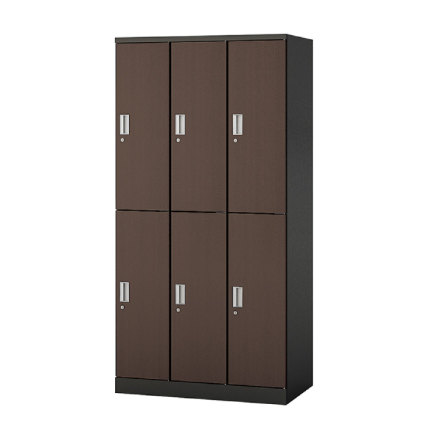 ナイキ HLN型ロッカー 3点ロックタイプ 6人用ロッカー 内筒交換錠タイプ W900×D515×H1800 HLN6M-BDW