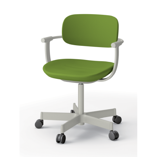 イトーキ バーテブラ03チェア 5本脚 布張り KS張地 肘付 キャスタータイプ(ナイロン双輪) KG-825KS-L48