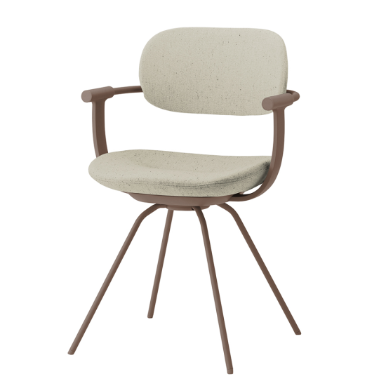 イトーキ バーテブラ03チェア ４本回転脚 布張り CD張地 肘付 スチールタイプ KG-855CD-F2H9