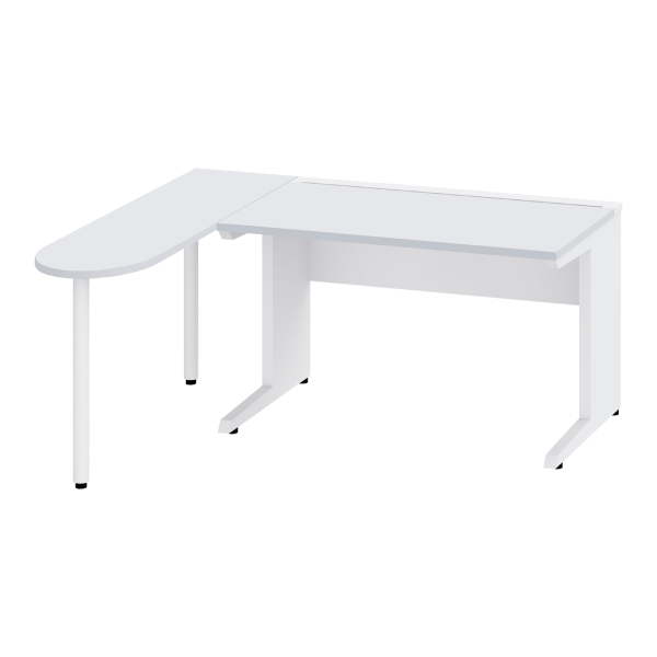 イトーキ メディワークデスクHS 診察デスク Ｌ型天板（スチール天板＋木製天板） W1600×D1400×H720　JHS-1614-W9