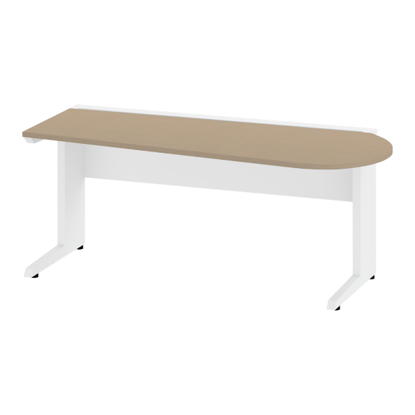 イトーキ メディワーク HS 診察デスク 片アールストレート 木製天板 W1800D730 JHS-187MR-71/187ML-71