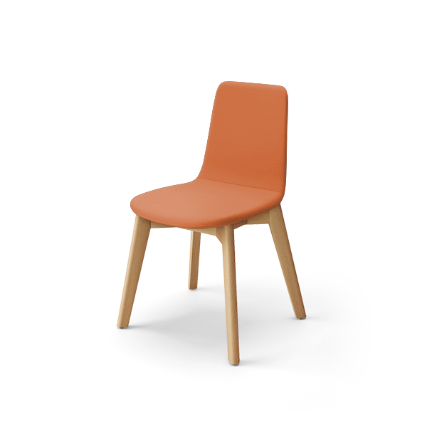 コクヨ ミーティングチェア ミケットチェア Mycket 木脚 張りぐるみタイプ クッション(布) K03-D04