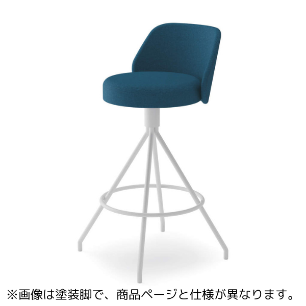 コクヨ ミーティングチェア コーデチェア スタンダード張地 ハイチェア メッキ固定脚（背座回転） 背座同色 K04-M720SC