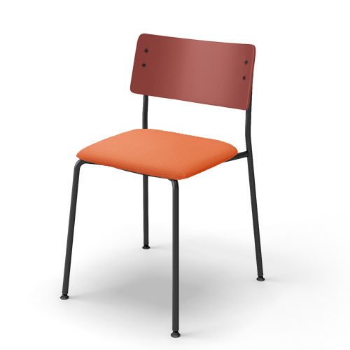 コクヨ ミーティングチェア プロッカチェア 4本脚タイプ 背：PPシート 座：クッション(布) ブラック脚 K05-B02C-G20YAG3