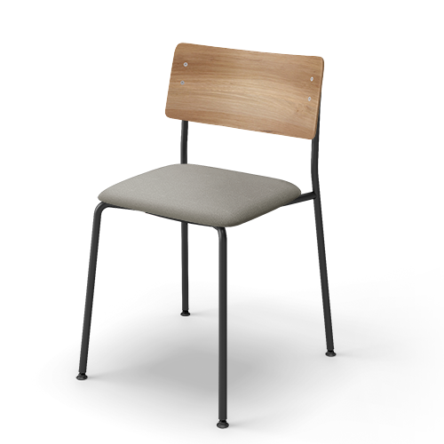 コクヨ ミーティングチェア プロッカチェア 4本脚タイプ 背：合板シート 座：クッション(布) ブラック脚 K05-B03C-G2MAMY31