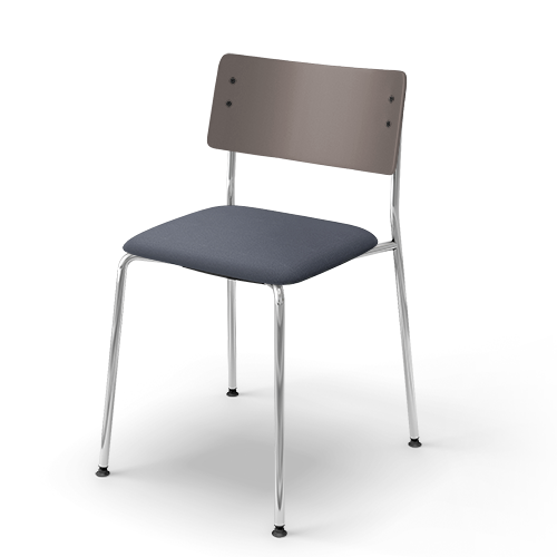 コクヨ ミーティングチェア プロッカチェア 4本脚タイプ 背：PPシート 座：クッション(布) メッキ脚 K05-M02C-G2E5M63