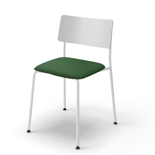 コクヨ ミーティングチェア プロッカチェア 4本脚タイプ 背：PPシート 座：クッション(布) ホワイト脚 K05-W02C-G2Q6E23