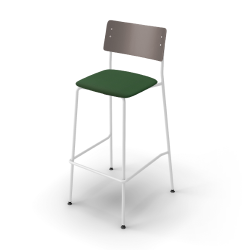 コクヨ ミーティングチェア プロッカチェア ハイチェアータイプ 背：PPシート 座：クッション(布) ホワイト脚 K05-W12C-G2Q6M63