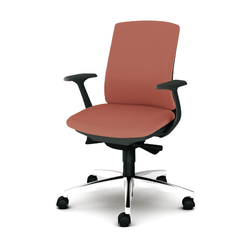 PLUS プラス ベネスチェア BeneS ダークグレーフレーム ローバック 固定肘 アルミ脚 KB-BN33SL