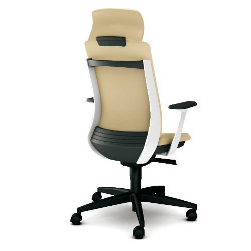 プラス ベネスチェア BeneS ビニールレザー張り バイカラーフレーム エクストラハイバック 固定肘 樹脂脚 KB-BN512NL