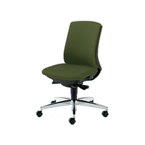 プラス ベネスチェア(BeneS) ダークグレーフレーム ローバック 肘なし アルミ脚 KC-BN33SL