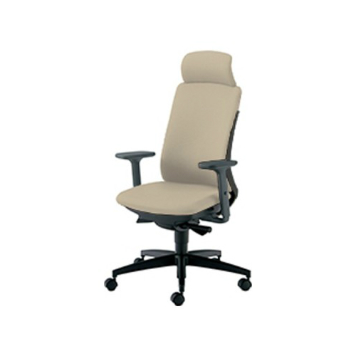 プラス ベネスチェア(BeneS) ダークグレーフレーム エクストラハイバック アジャスト肘 樹脂脚 KD-BN32SL