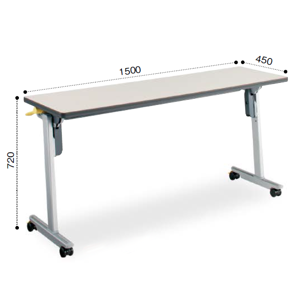 コクヨ ミーティングテーブル リスマ フラップテーブル（パネルなしタイプ）天板フラップ式 棚なし KT-1102