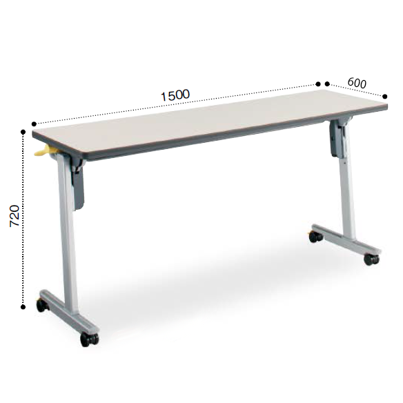 コクヨ ミーティングテーブル リスマ フラップテーブル（パネルなしタイプ）天板フラップ式 棚なし KT-1103