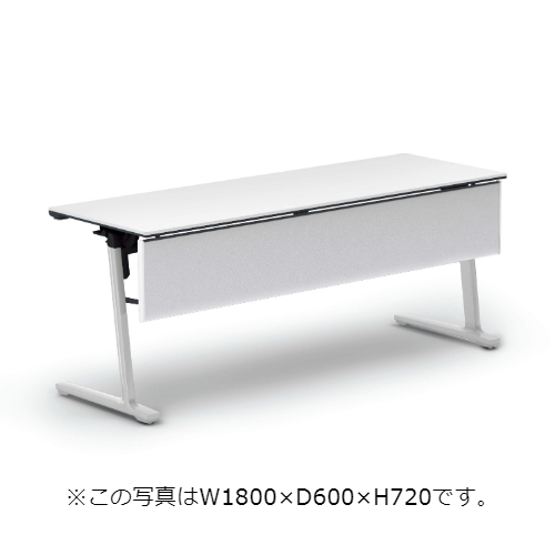 コクヨ ミーティングテーブル カーム パネル付きタイプ 棚なし SAW(ホワイト)塗装脚 KT-PJ1400SAWPAWNN