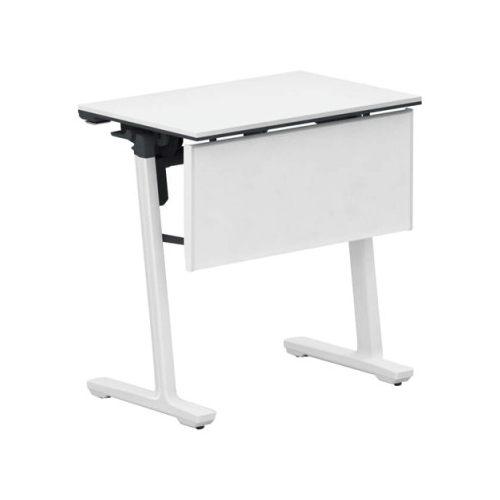 コクヨ 研修施設用テーブル カーム フラップテーブル パネル付き/棚付き SAW(ホワイト)塗装脚 KT-PJS147SAWPAWNN