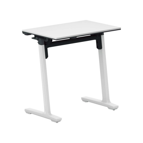 コクヨ 研修施設用テーブル カーム フラップテーブル パネルなし/棚付き SAW(ホワイト)塗装脚 KT-S147SAWPAWNN