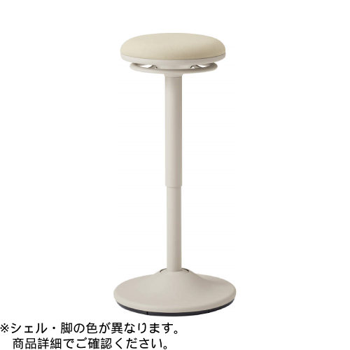 オカムラ ミーティングチェア ピルエットチェア スイング脚 スツール ダークグレーシェル 布張 インターロック L122EE-FXW