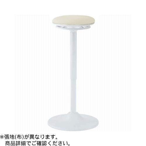 オカムラ ミーティングチェア ピルエットチェア スイング脚 スツール ホワイトシェル 布張 インターロック L122EZ-FXW