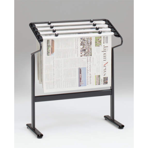 オカムラ 新聞架 新聞ばさみ(1日用)4本付 W689×D320×H807 L959JF-Z25