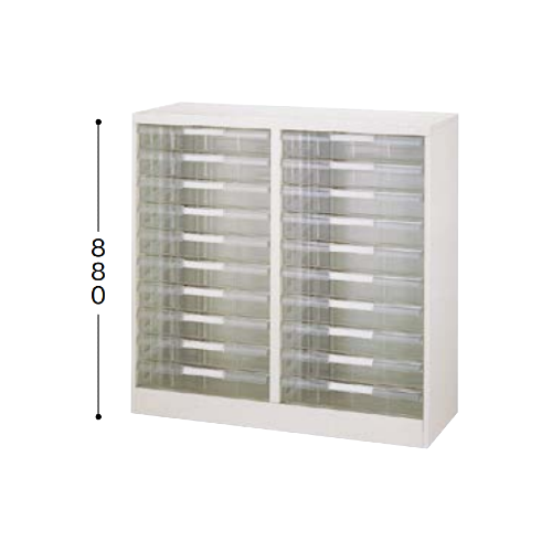 ナイキ パンフレットケース A3タイプ 2列深型10段 A3横用 W987×D350×H880mm LCB210W-A3-W