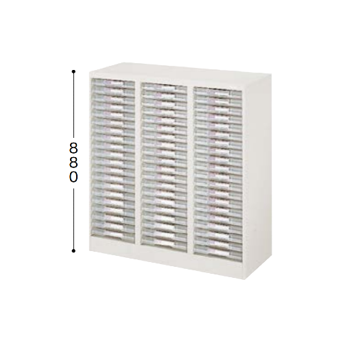 ナイキ パンフレットケース A4タイプ 3列浅型20段 A4縦用 W827×D350×H880mm LCB320D-A4-W