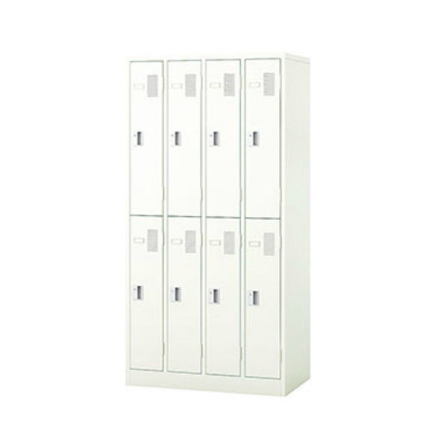 ナイキ LKロッカー 8人用ロッカー 内筒交換錠タイプ W900×D515×H1790 LK8NC-AW/LK8NC-W