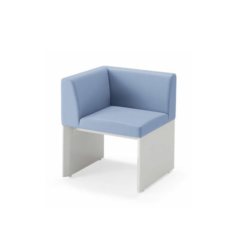 コクヨ ロビーチェアー SSシリーズ コーナーチェアー 右コーナー用 エコPVCレザー張り W550×D550×H640 NSS-RC1S