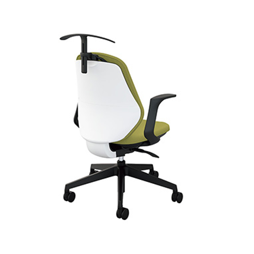 ナイキ トートバックチェア(Tote back) RBCE型 布張り ローバック ハンガー付 肘付 ホワイトボディ RBCE511FH