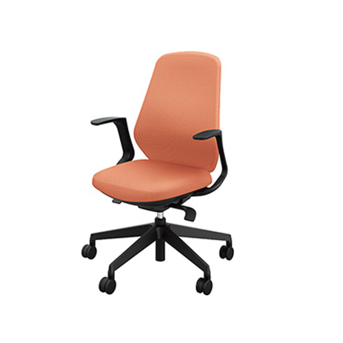 ナイキ トートバックチェア(Tote back) RBCE型 布張り ハイバック 肘付 ホワイトボディ RBCE513F