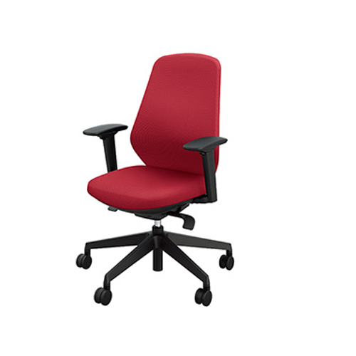 ナイキ トートバックチェア(Tote back) RBCE型 布張り ハイバック 可動肘付 ホワイトボディ RBCE513FA