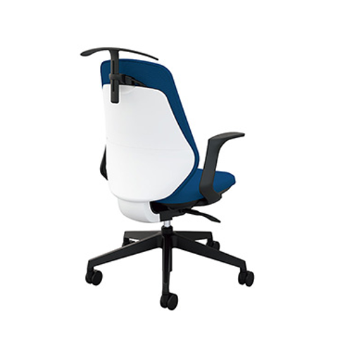 ナイキ トートバックチェア(Tote back) RBCE型 布張り ハイバック ハンガー付 肘付 ホワイトボディ RBCE513FH