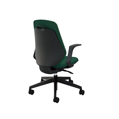 ナイキ トートバックチェア(Tote back) RBCE型 布張り ハイバック 肘付 ブラックボディ RBCEB513F