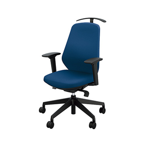 ナイキ トートバックチェア(Tote back) RBCE型 布張り ハイバック ハンガー付.可動肘付 ブラックボディ RBCEB513FAH