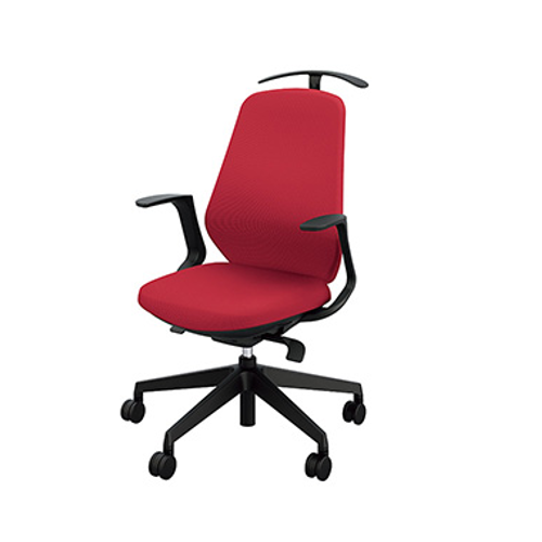 ナイキ トートバックチェア(Tote back) RBCE型 布張り ハイバック ハンガー付 肘付 ブラックボディ RBCEB513FH