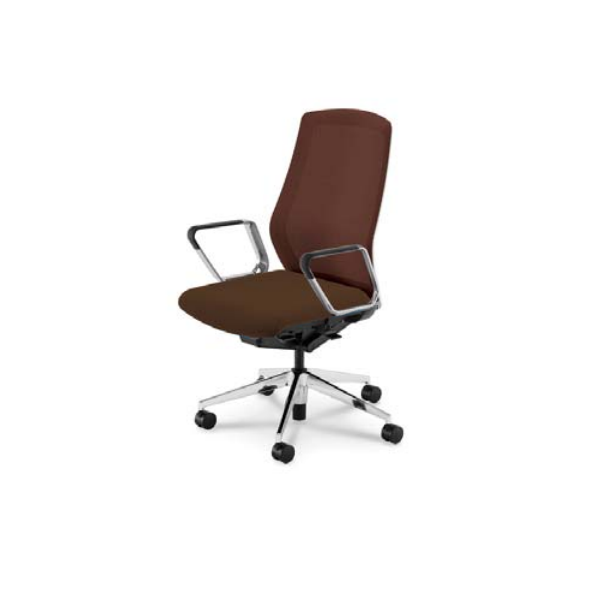 内田洋行 セレッツァチェア 背スタンダードメッシュ アルミリング肘付 ランバー付 ポリッシュ脚 SA-361BPRP-PAL/5-362-226