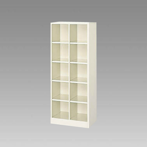 ナイキ シューズボックス オープンタイプ 中棚なし 2列5段 10人用 セミホワイト SB25-SH