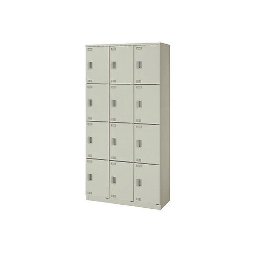 ナイキ スクールロッカー（扉付） 12人用 錠付 W900×D380×H1800mm SL0918K-12-AW/SL0918K-12-BL