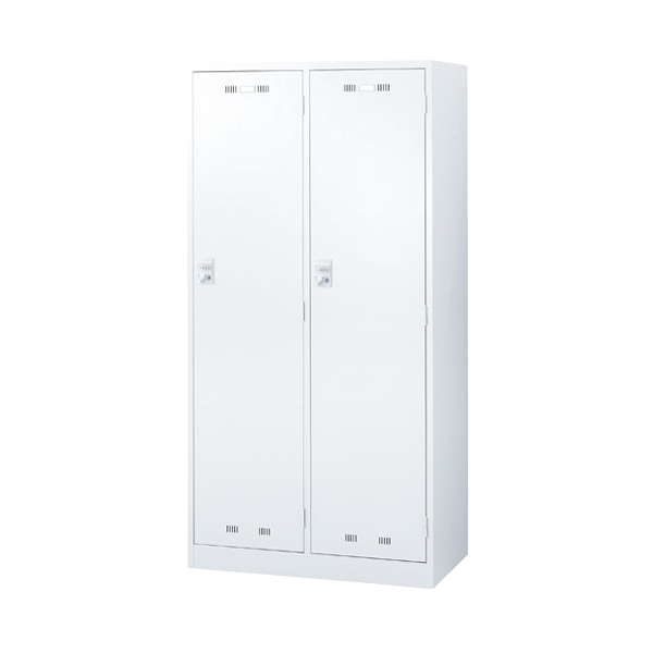 生興 seiko SLDWロッカー 本体:ホワイトタイプ 2段2人用ロッカー ダイヤル錠 SLDW-2S-D