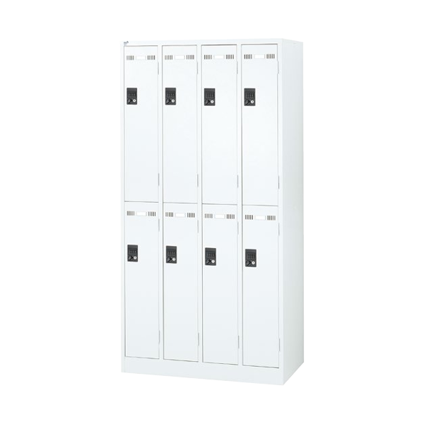 生興 seiko SLDWロッカー 本体:ホワイトタイプ 8人用ロッカー ダイヤル錠 SLDW-8-DBK
