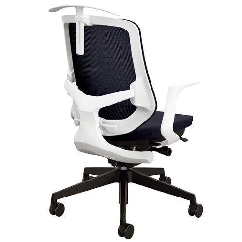 ナイキ セリフトチェア (Selift) (ホワイト) ミドルバック 布張り 固定肘 ハンガー付 SLEN513FH