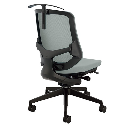 ナイキ セリフトチェア (Selift) (ブラック) ミドルバック 布張り 肘なし ハンガー付 SLENB512FH