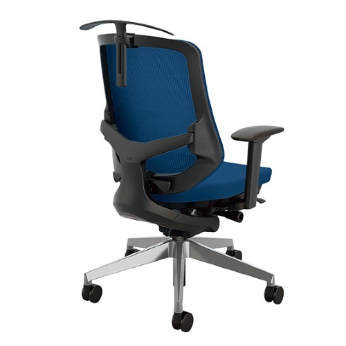 ナイキ セリフトチェア (Selift) (アルミ脚) ミドルバック 座布張り/背メッシュ張り 可動肘 ハンガー付 SLENB513AFAH