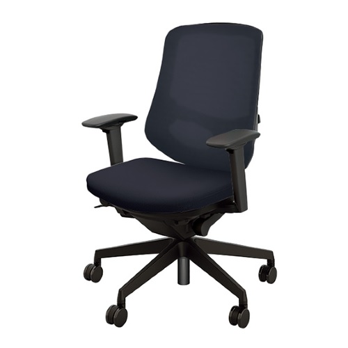 ナイキ セリフトチェア (Selift) (ブラック) ミドルバック 布張り 可動肘  SLENB513FA