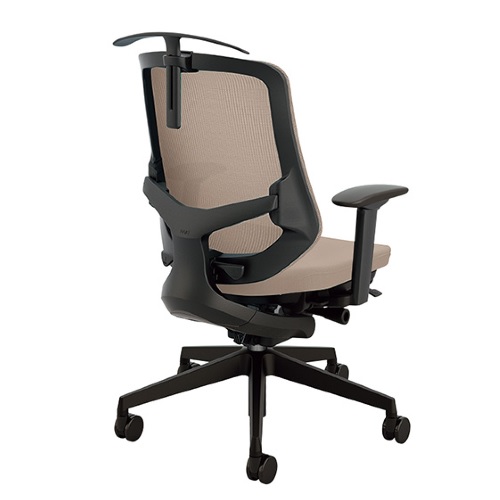 ナイキ セリフトチェア (Selift) (ブラック) ミドルバック 布張り 可動肘 ハンガー付 SLENB513FAH