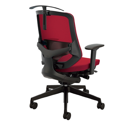 ナイキ セリフトチェア (Selift) (ブラック) ミドルバック 布張り 可動肘 ペルビックランバーサポート付・ハンガー付 SLENB513FAHB